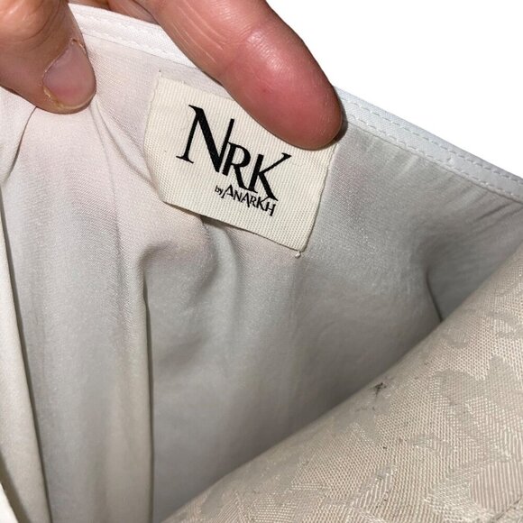 Nrk by Anarkh Womens Dress Size Small White Tunic High Low Side Slit Crew Neck - Picture 6 of 7